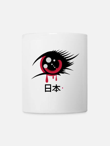 Un oeil anime japonais - Mug blanc - blanc