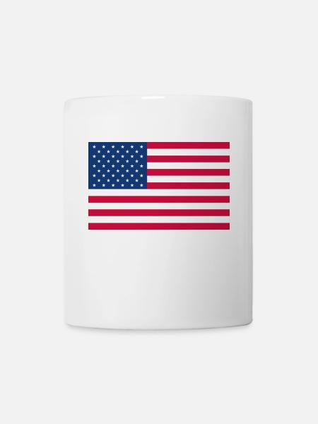 Étoiles et rayures - Mug blanc - blanc