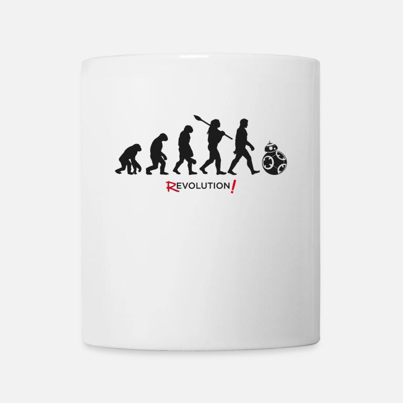 Evolution Revolution Science Fiction Humor cool - Tasse - Weiß