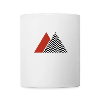 Design with zigzag and triangles - Mug - white - Front