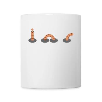 Worm in the Ground (Stripes-Edition) - Mug - white - Front