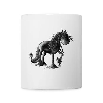 Black Pearl - Friesian Horse - Friese - Pferd - Tasse - Weiß - Vorne