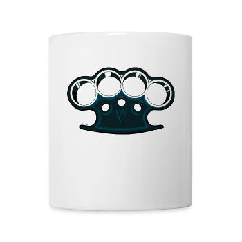 Amerikanische Faust - Tasse - Weiß - Vorne