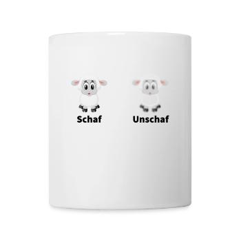 Schaf - Unschaf - Tasse - Weiß - Vorne