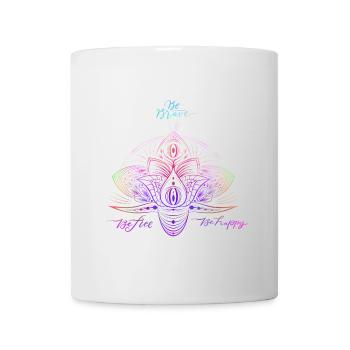Colorful Sparkle Mandala Pattern - Mug - white - Front