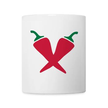 Chillies - Piments - Mug blanc - blanc - Devant