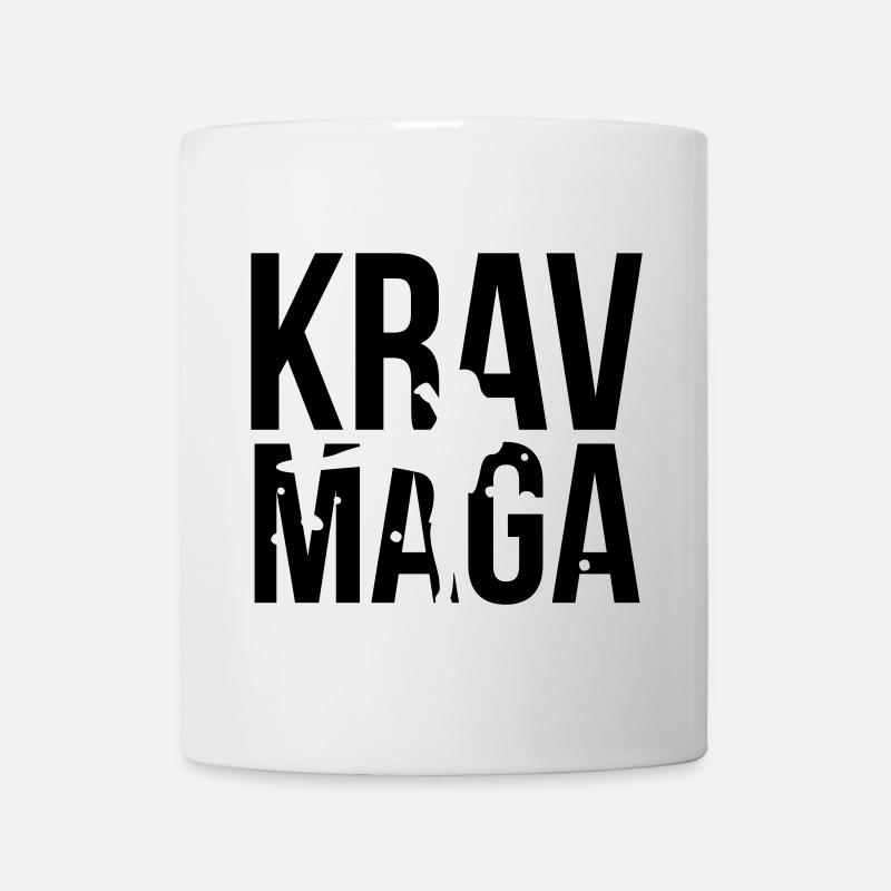 krav maga - Tasse - Weiß