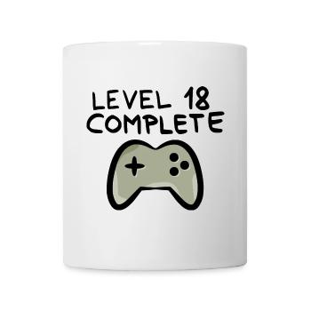 Level 18 completed 18th birthday - Mug - white - Front