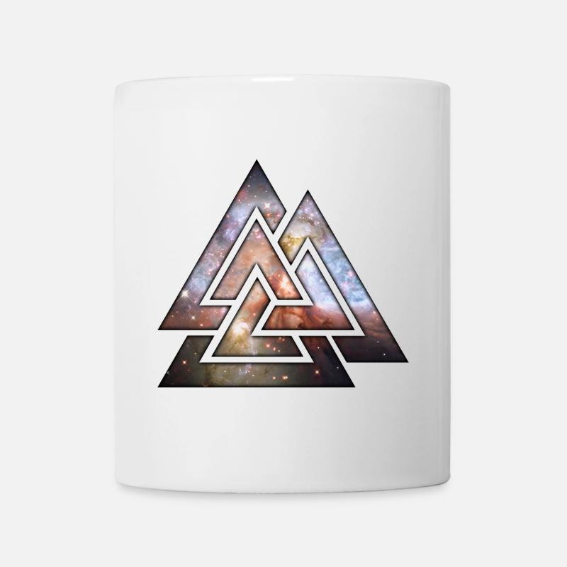 Cosmic Triangles T-Shirts - Mug blanc - blanc