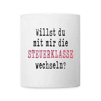 Heiratsantrag Verlobung Antrag Hochzeit Freundin - Tasse - Weiß - Vorne
