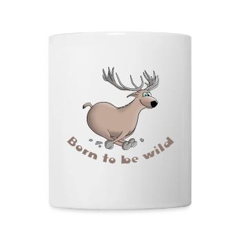 Hirsch lustig - Tasse - Weiß - Vorne
