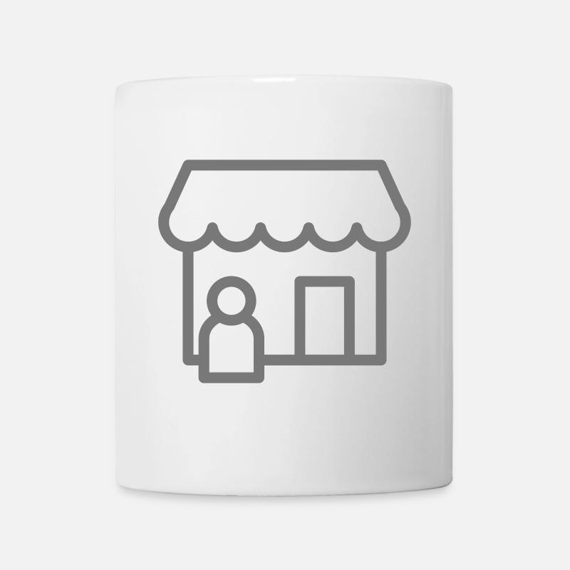 shop Einkaufsladen - Tasse - Weiß