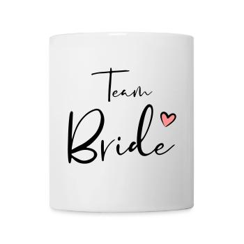 Team Bride Herz Junggesellinnenabschied Geschenk - Tasse - Weiß - Vorne