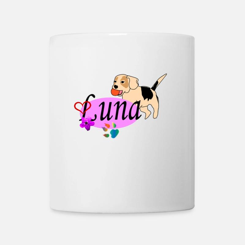 Luna, pour chiens, for dogs - Mug blanc - blanc