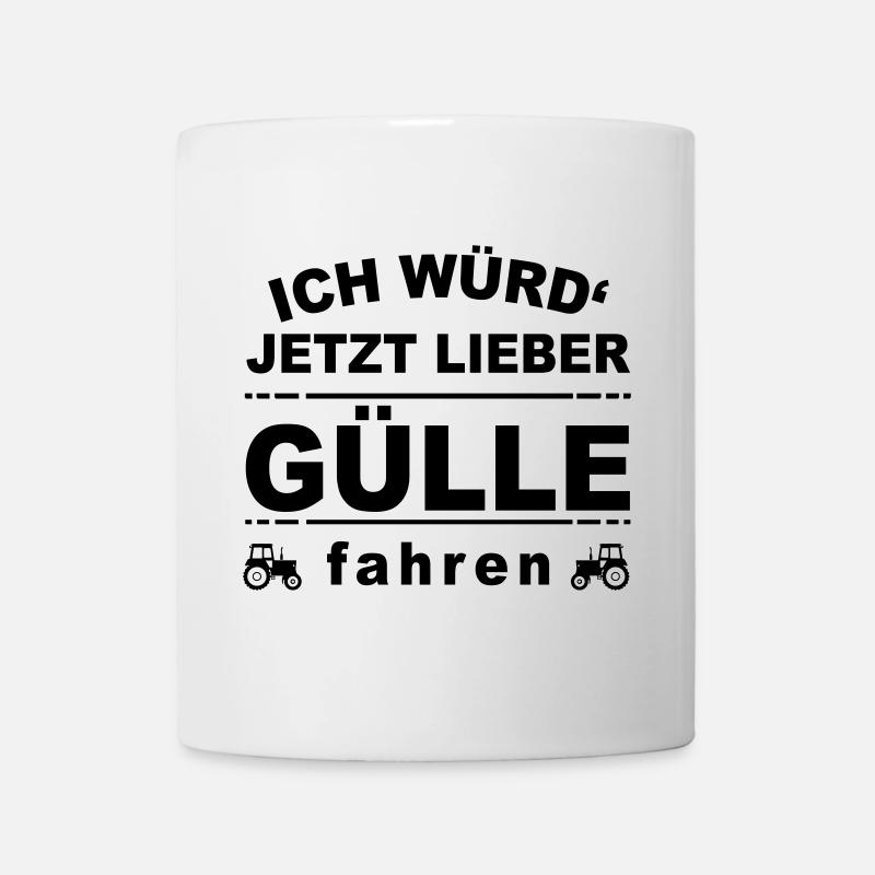 Driving manure - Mug - white