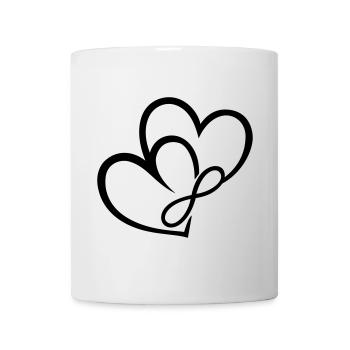 Two Hearts Infinite Love Infinite Love - Mug - white - Front