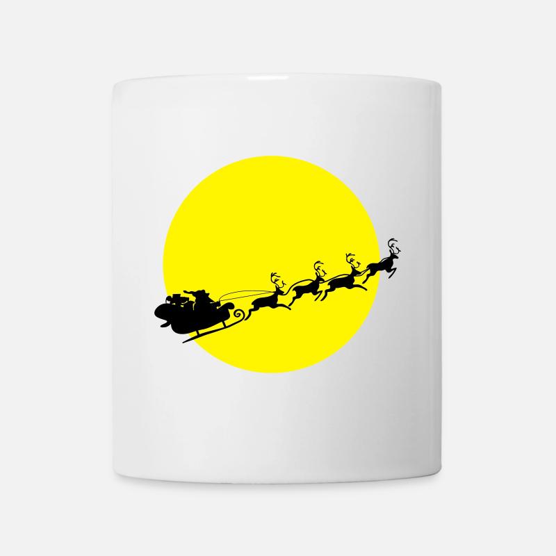 Santa in a Full Moon - Mug - white