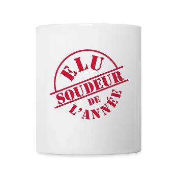 Soudeur de l'année - Mug blanc - blanc - Devant