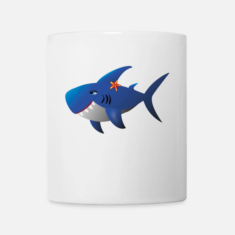 Happy shark - Mug - white