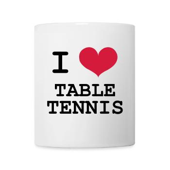 I Love Table Tennis - Mug - white - Front