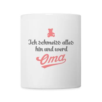 Oma Spruch Shirt - Liebevolles Geschenk für Oma - Tasse - Weiß - Vorne