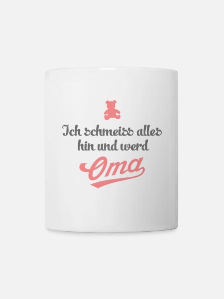 Oma Spruch Shirt - Liebevolles Geschenk für Oma - Tasse - Weiß