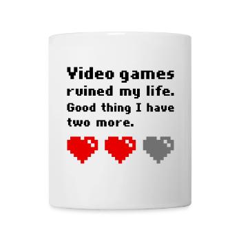 Video games ruined my life - Mug - white - Front