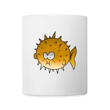 puffer fish - Mug - white - Front
