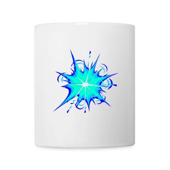 explosion star flame splash color blobs colorful - Mug - white - Front