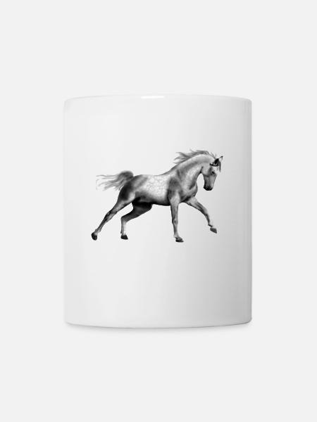 cheval - Mug blanc - blanc