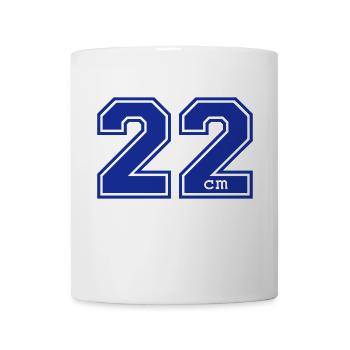 22 Zentimeter - Tasse - Weiß - Vorne