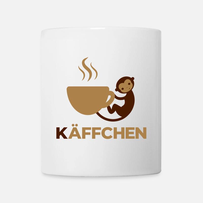 Käffchen - Kaffee Affe - Tasse - Weiß