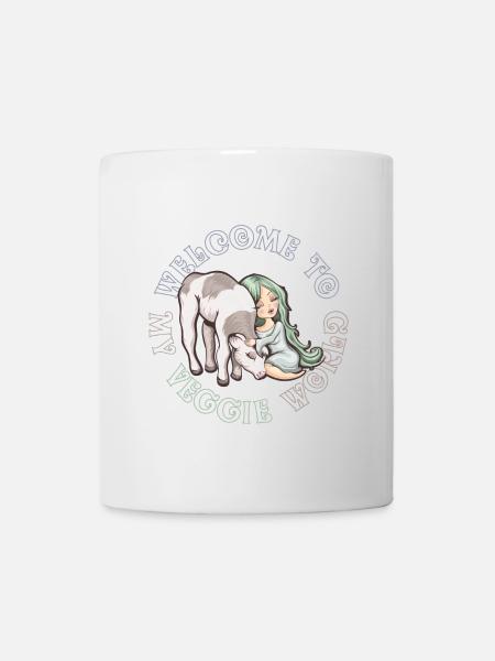 Welcome to my Veggie World - Mug blanc - blanc