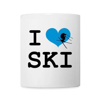 I Love Ski - Tasse - Weiß - Vorne