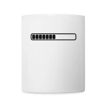 Charging indicator separate charging bars single battery level - Mug - white - Front