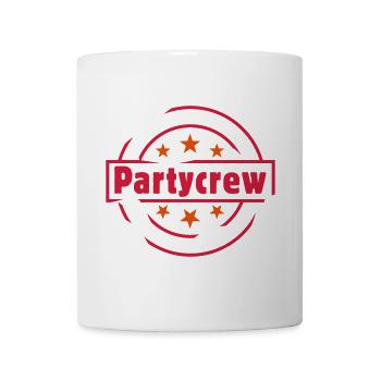 stempel partycrew - Tasse - Weiß - Vorne
