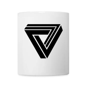 triangle 3d - Mug - white - Front