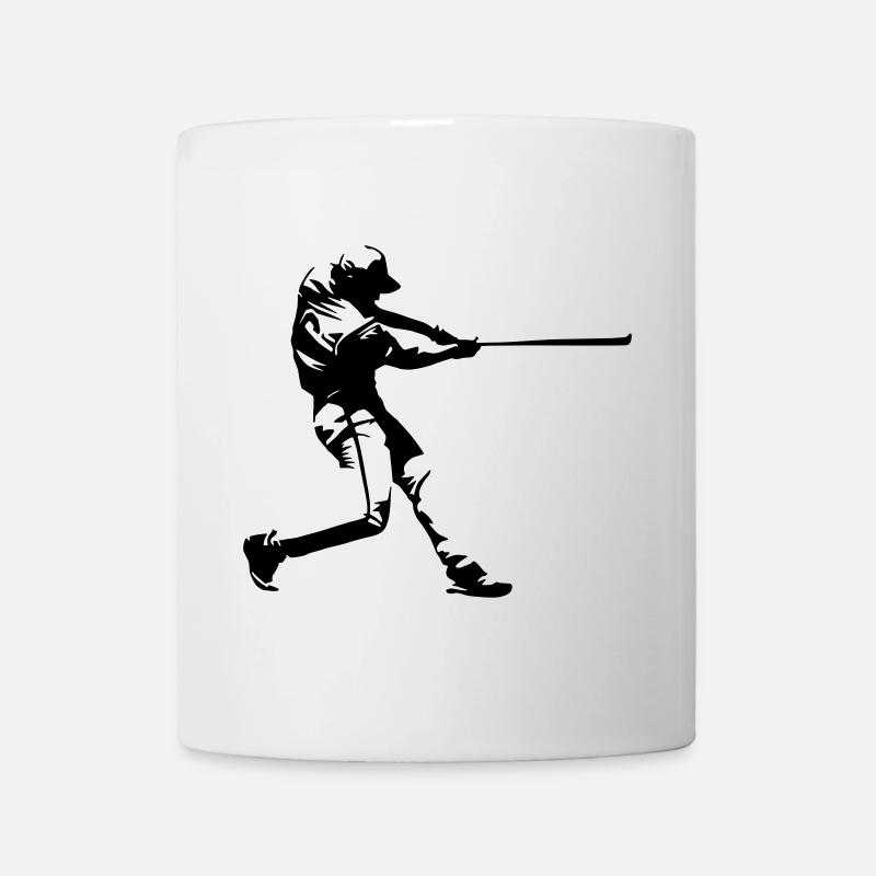 Baseball - Baseballspieler - Tasse - Weiß