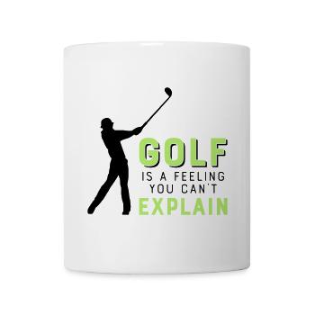 Le golf - Mug blanc - blanc - Devant
