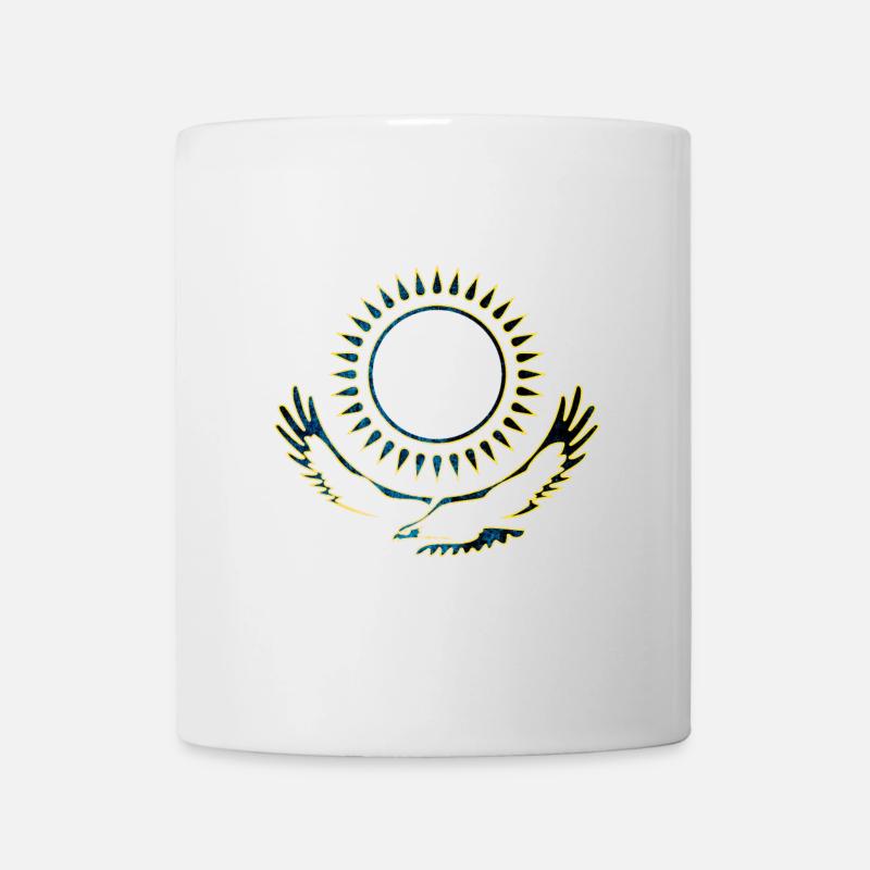 Kasachstan Adler edel - Tasse - Weiß