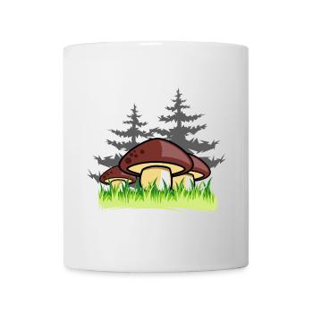 mushrooms forest nature gift idea - Mug - white - Front