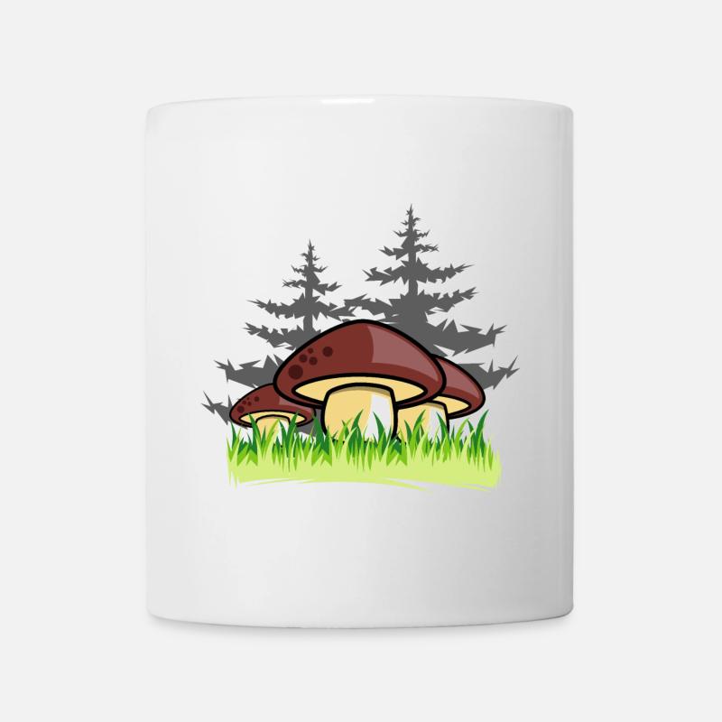 pilze wald natur geschenkidee - Tasse - Weiß