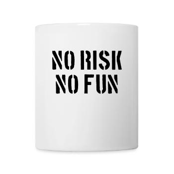 No Risk No Fun - Kein Risiko Kein Spass - Mug - white - Front