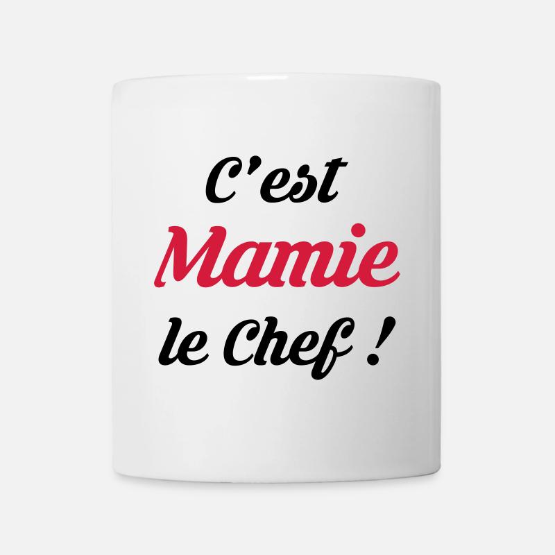C'est Mamie le Chef ! Mamt Naissance Bébé Enfant - Mug blanc - blanc