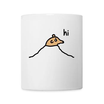 Maulwurf Maulwurfhügel - V2 - Tasse - Weiß - Vorne