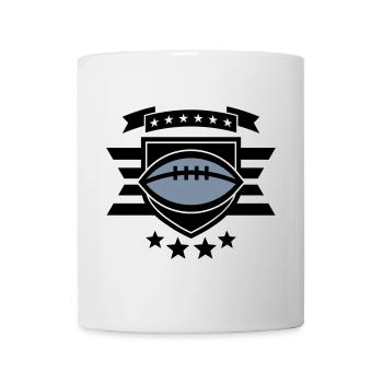 Football Abzeichen 01 - Tasse - Weiß - Vorne