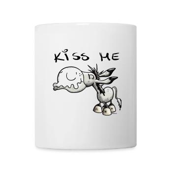Baiser âne - Mug blanc - blanc - Devant