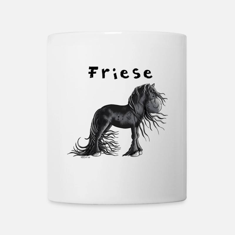 Niedliches Friesenpferd - Tasse - Weiß