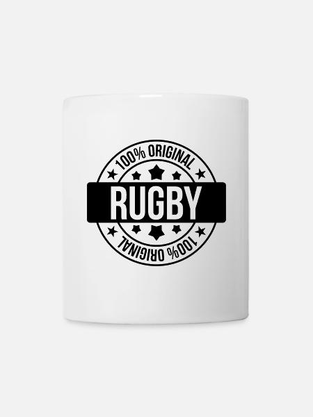 Rugby - Rugbyman - Sport - Fighter - Fight - Mug blanc - blanc