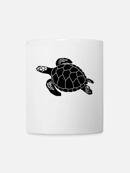 Schildkröte - Tasse - Weiß